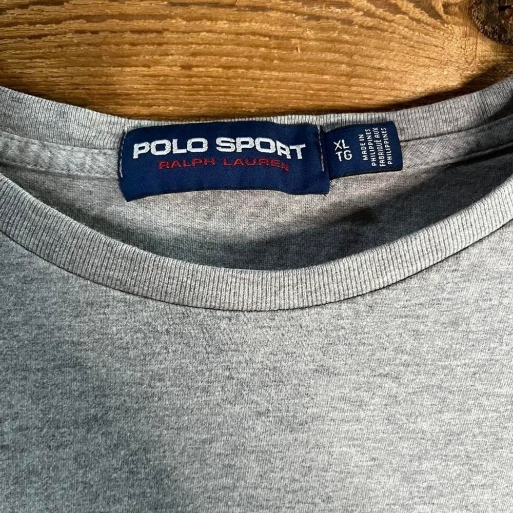 Y2K Polo Sport Gray Long sleeve T shirt - Picture 3 of 6